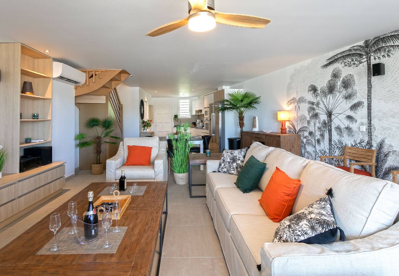 Appartement à Baie orientale - Caribbean Riviera 4 : confort les pieds dans l´eau