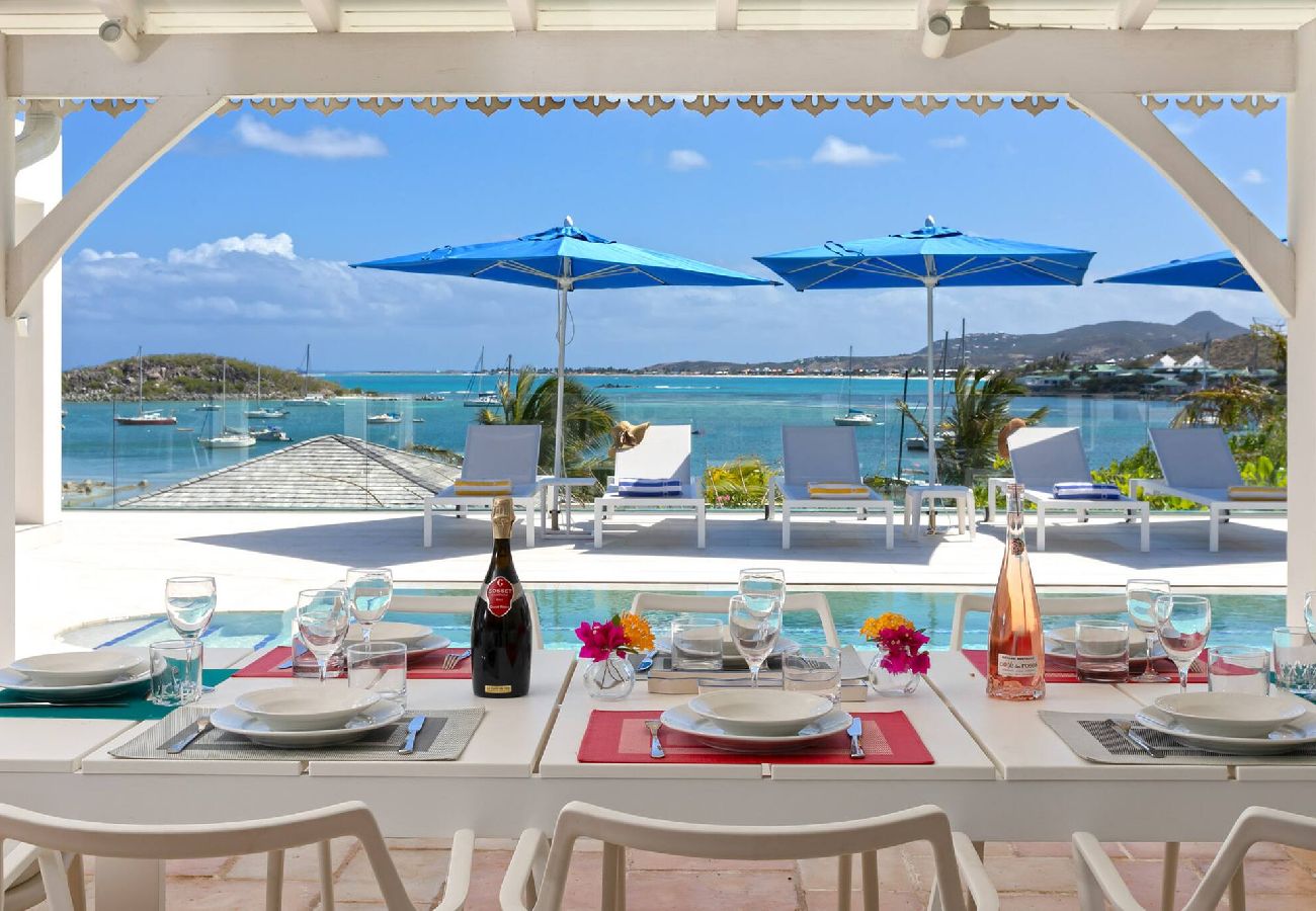 Villa à Cul-de-sac - Villa Azur vue mer