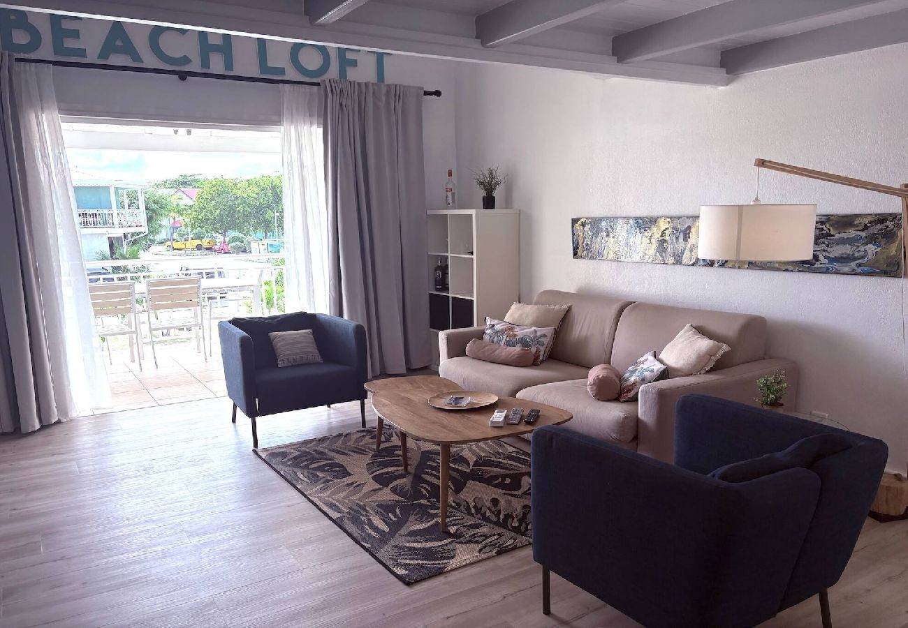 Appartement à Baie orientale - Beach loft, vue mer plage Baie Orientale