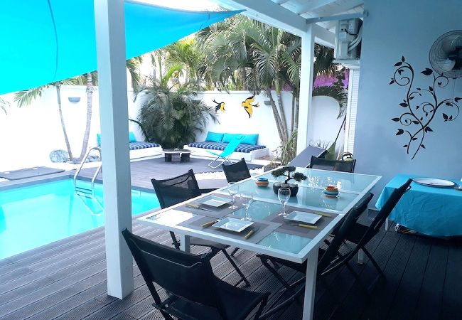 Villa à Baie orientale - Villa Magnolia 2 pas de la Plage de Baie Orientale