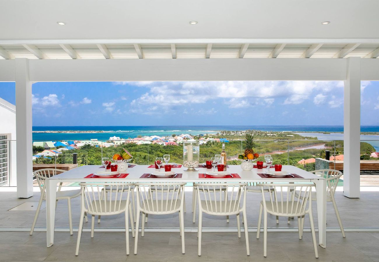 Villa à Baie orientale - Villa Mango, vue imprenable sur Orient Bay